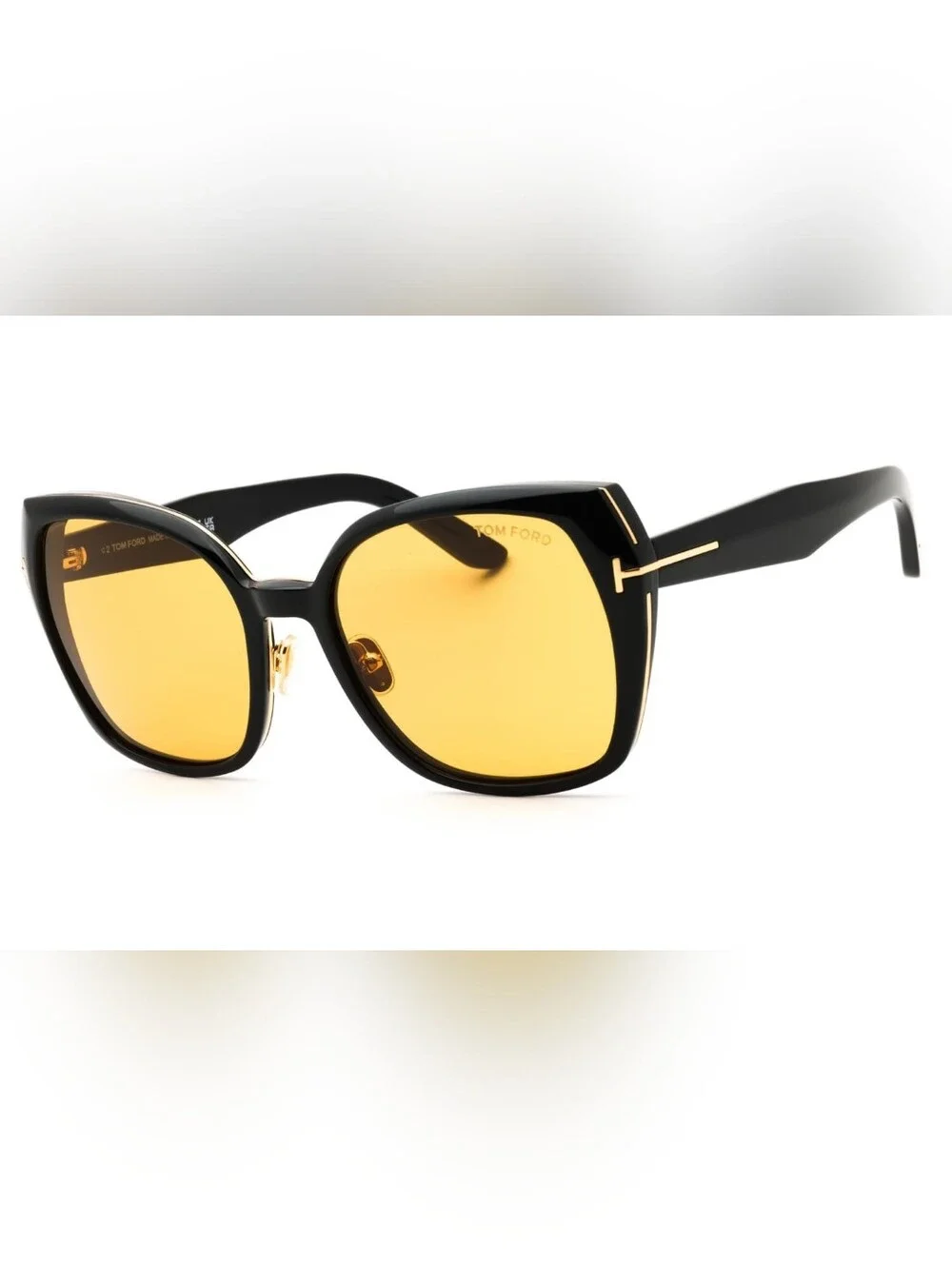 Tom Ford FT1223, Shiny Black / brown, Woman's Sunglasses, Size 58X19X140